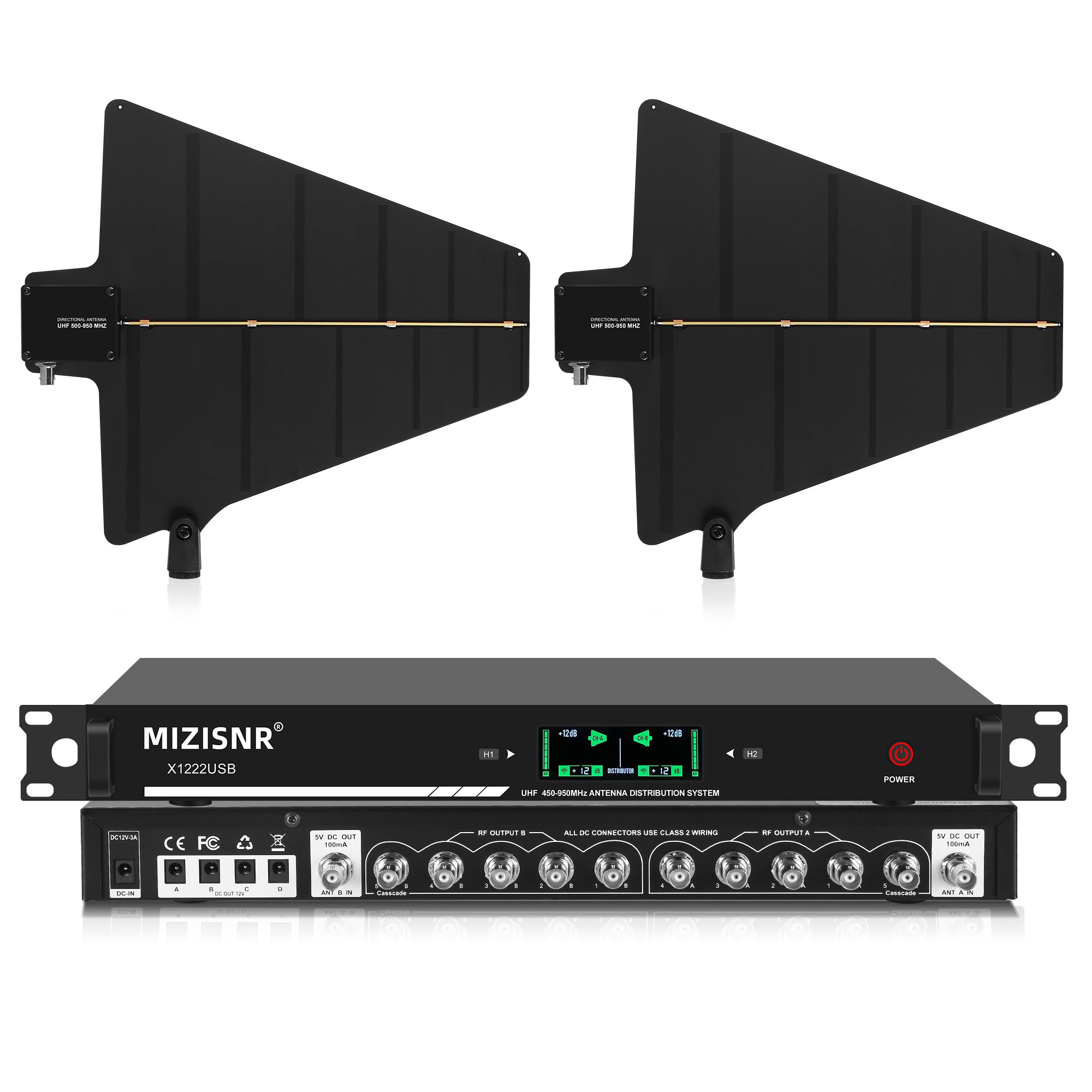B21 SUB RECEIVER & MAIN RECEIVER セット Amazon.com: UHF Wireless Antenna Distribution Combiner System, 10